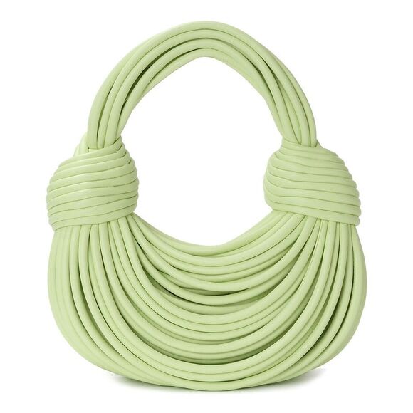 Tiffany & Fred Paris Smooth Leather String Bag, Green - Picture 1 of 3